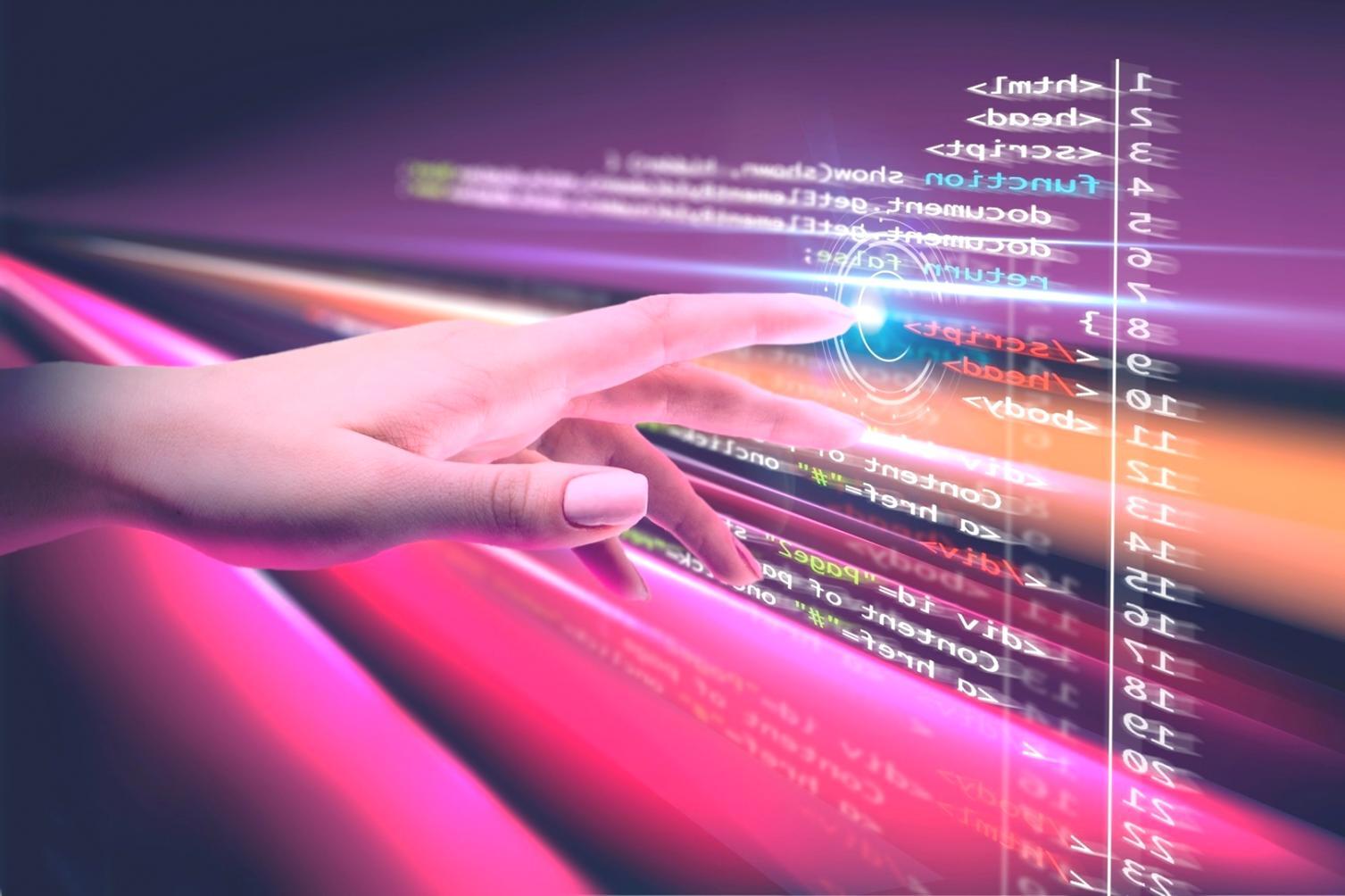 Schermo con codice di sviluppo gioco Unity